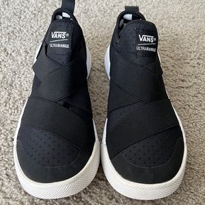 Size 9 black Vans Ultra Cush slip on sneaker